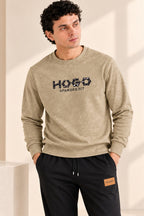 Cream Hugo Jackard Fleece Sweatshirt