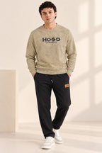 Cream Hugo Jackard Fleece Sweatshirt