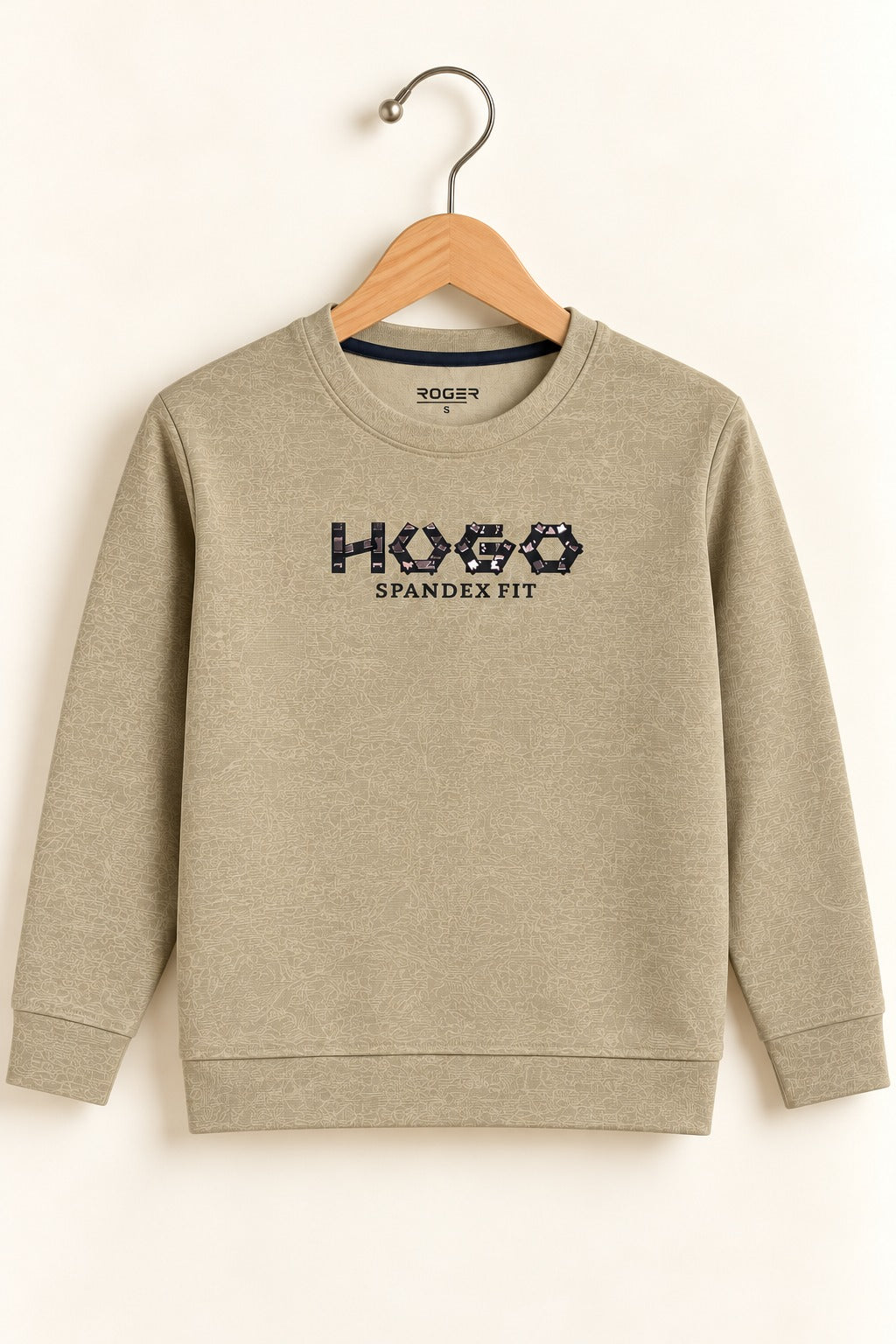 Cream Hugo Jackard Fleece Sweatshirt