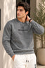 Grey Gevnechy Jackard Fleece Sweatshirt