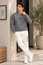 Grey Gevnechy Jackard Fleece Sweatshirt
