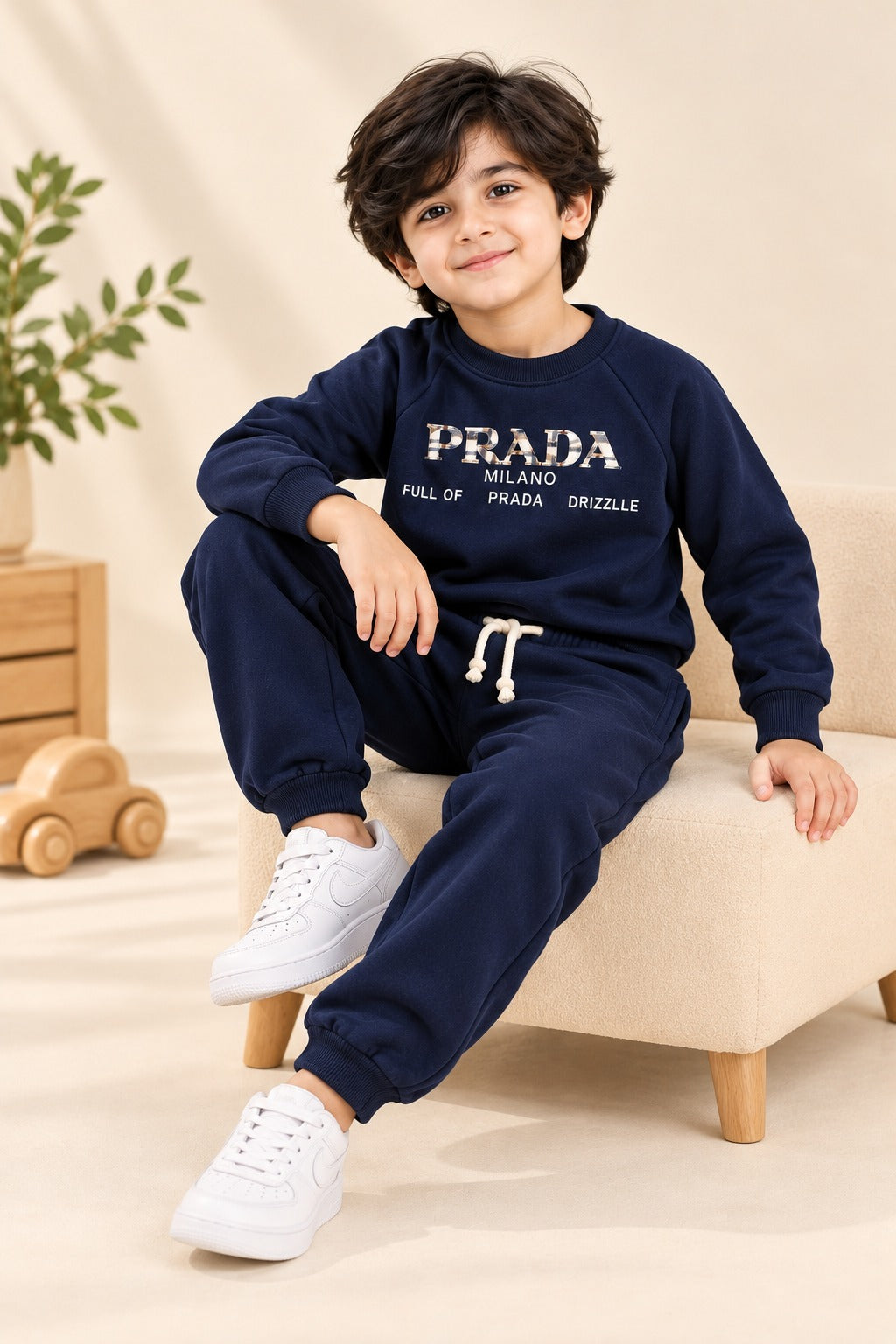 Navy Milano FleecePro Fabric Suit