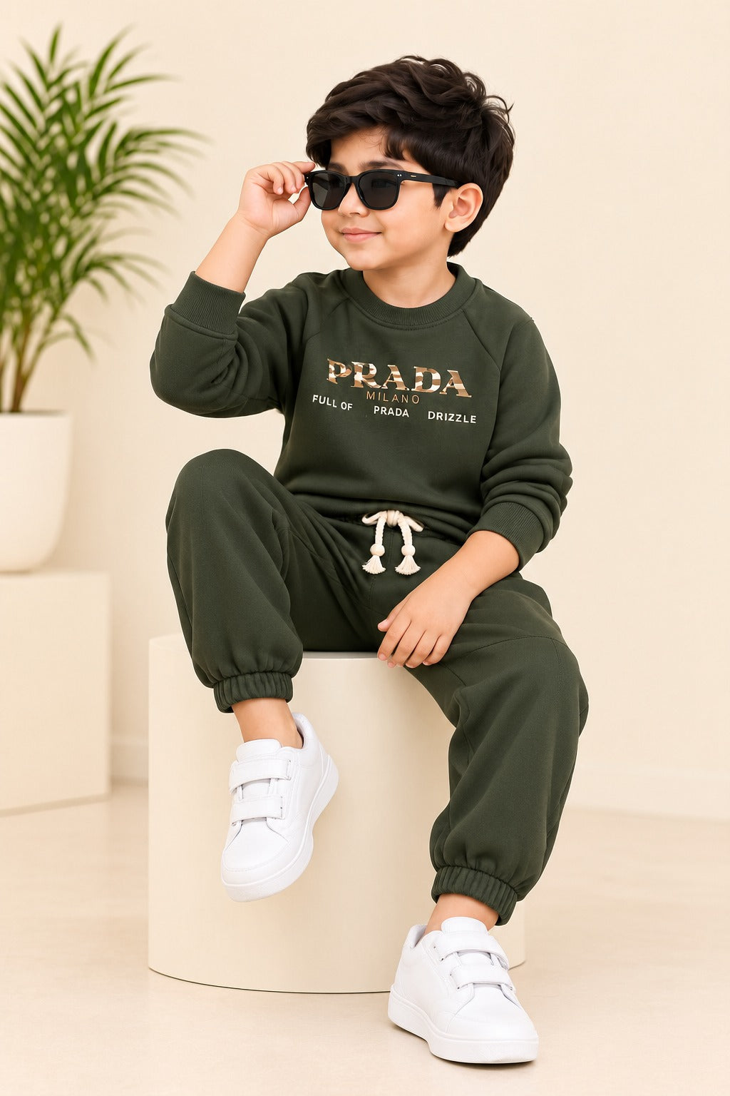 Green Milano FleecePro Fabric Suit