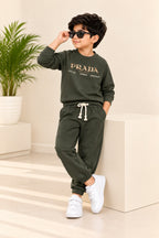 Green Milano FleecePro Fabric Suit