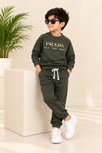 Green Milano FleecePro Fabric Suit