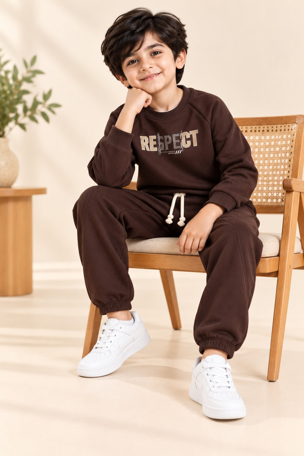 Brown Respect FleecePro Fabric Suit