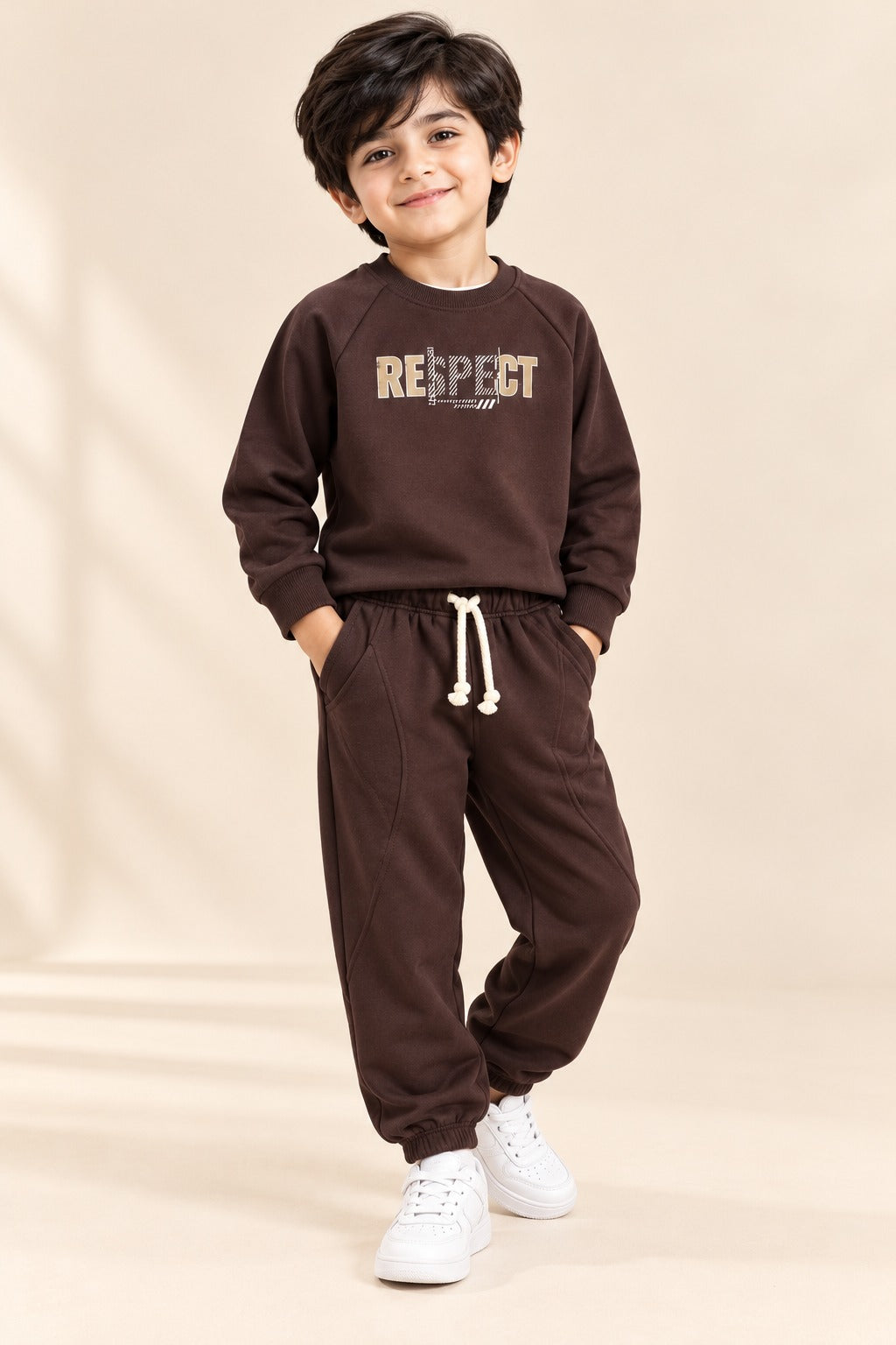 Brown Respect FleecePro Fabric Suit