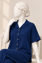 Blue Linora Fabric Shirt