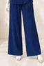 Blue Linora Fabric Fabric Trouser