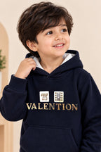 Navy Valention Polar Touch Fabric Hoodie