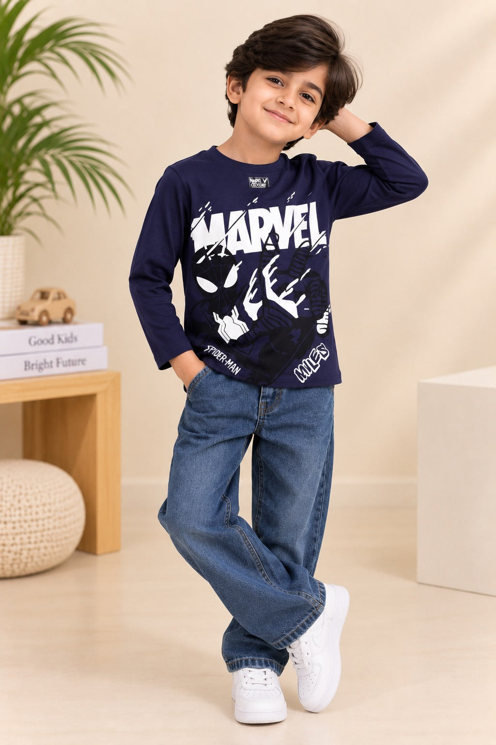 Blue Marvel JerseyLux T-shirt