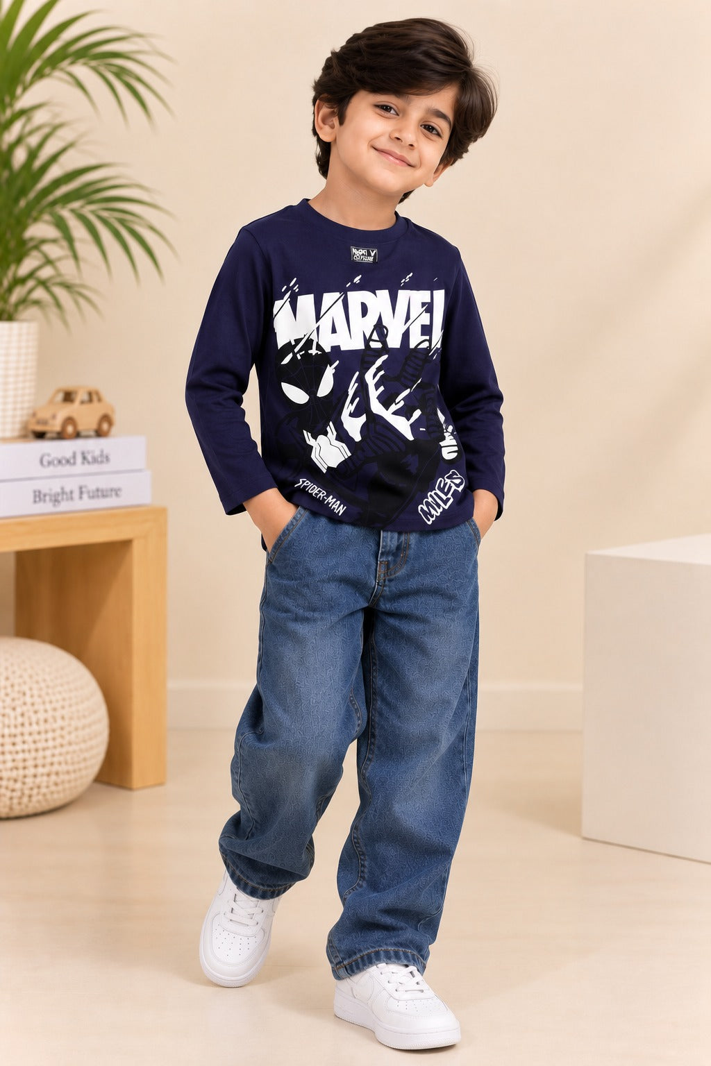 Blue Marvel JerseyLux T-shirt