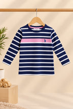 Pink Blue Striper T-shirt