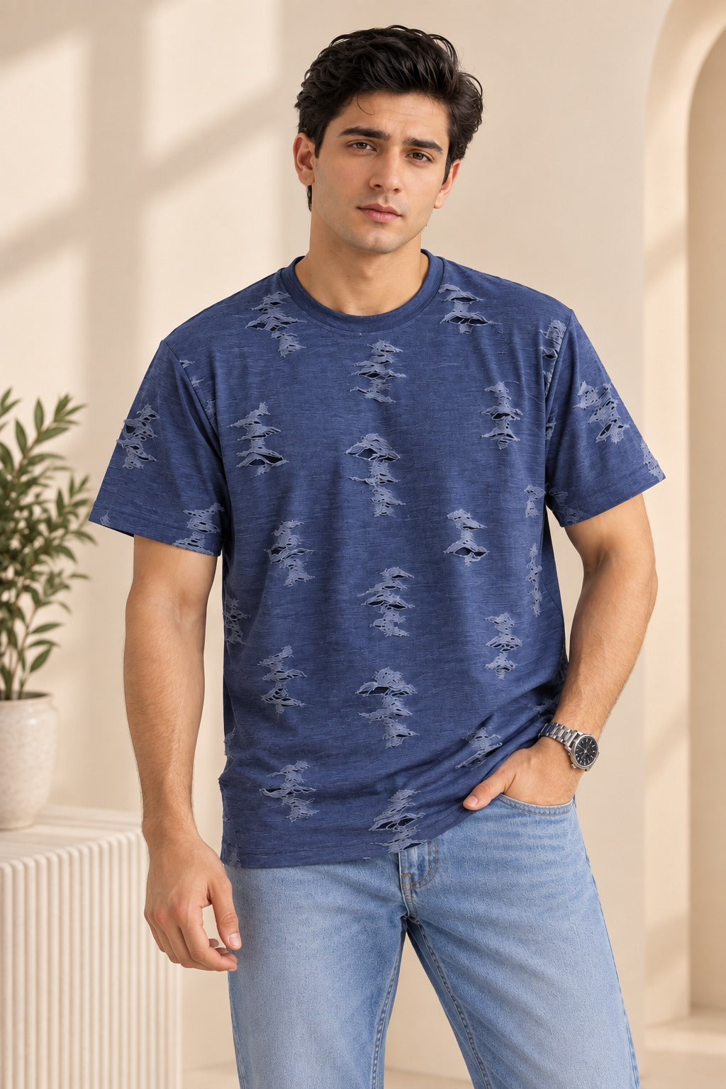Denim Flexora Relax Fit Tees