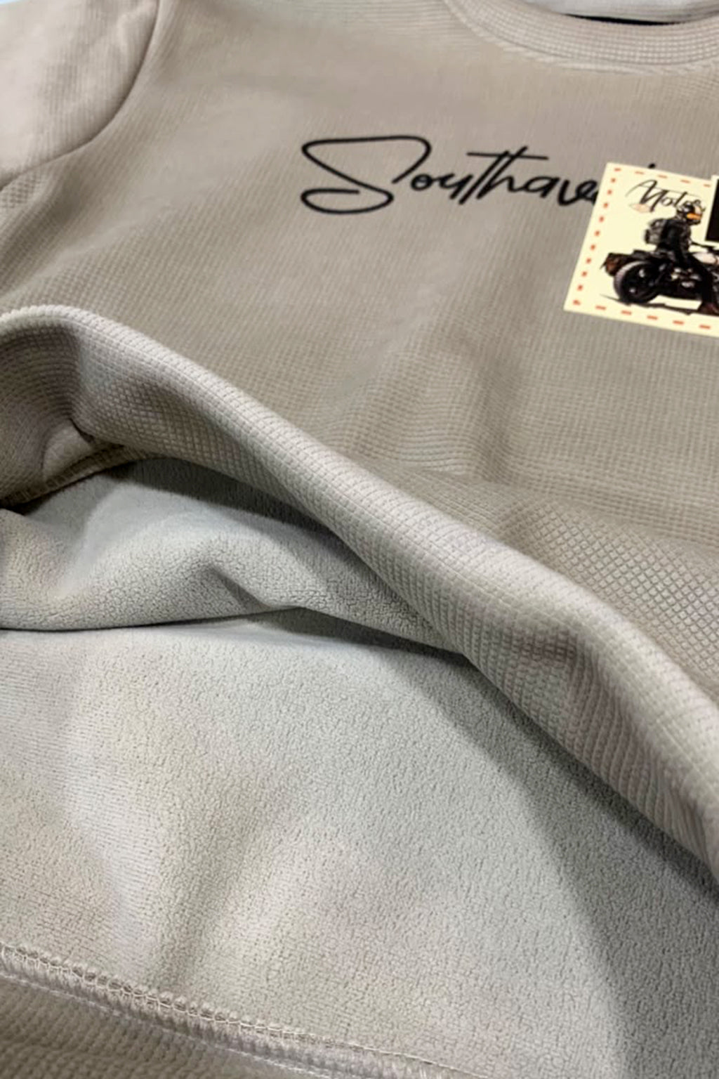 Brown Southa Jackard Fleece Fabric Sweatshirt