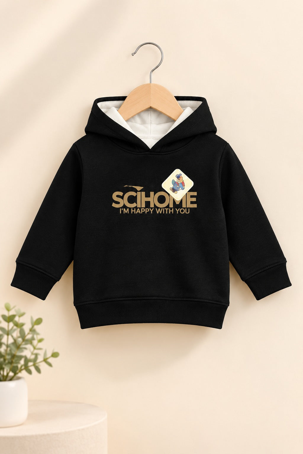 Black Scihome Hoodie For Winters