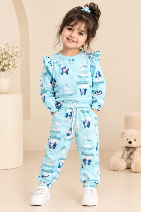 Blue Snow Man Cozy Luxe Suit