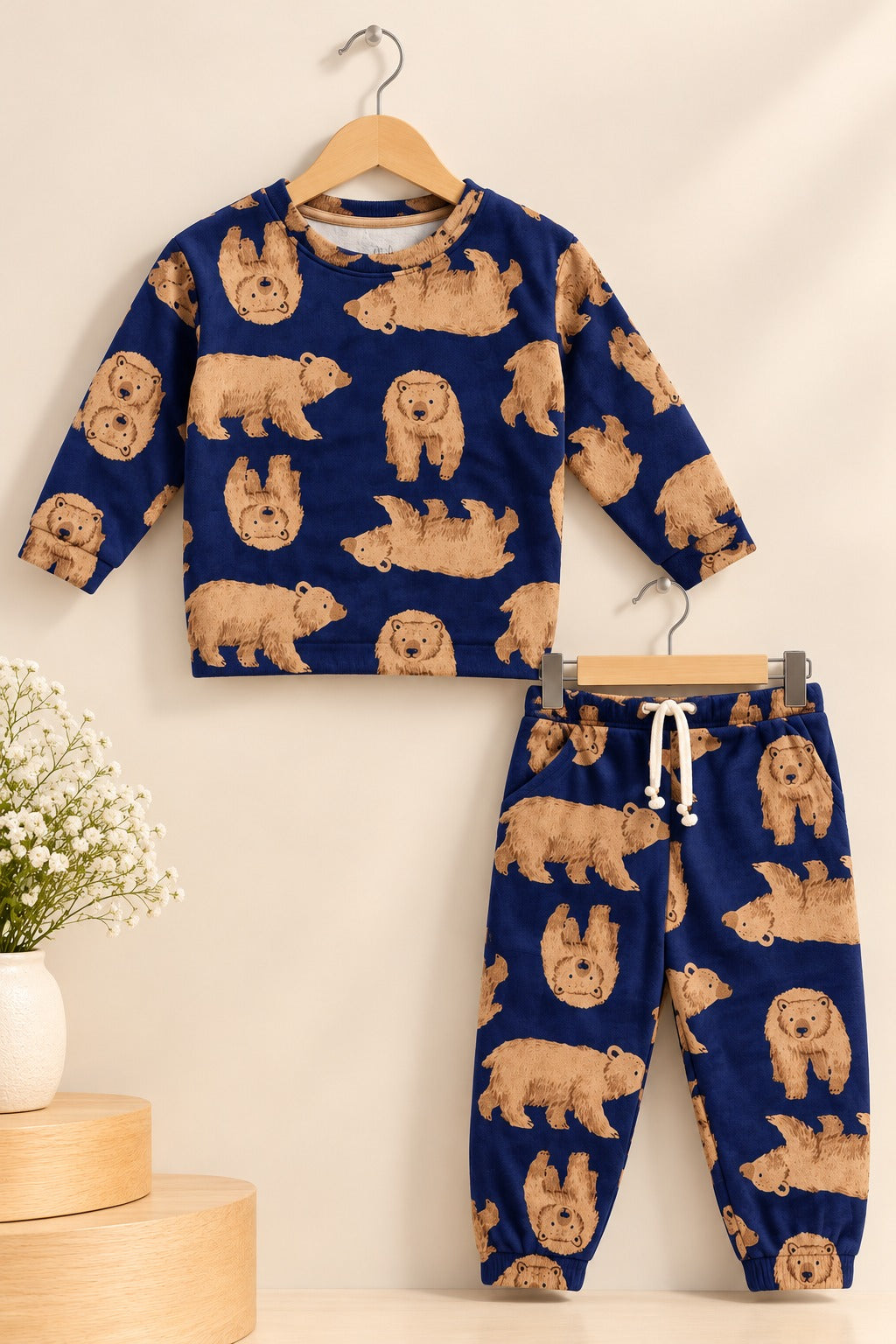 Navy Bear Cozy Luxe Suit Secondary image