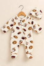Cream Cookies Cozy Luxe Romper