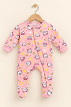 Pink Moon Stars RibLuxe Fabric Romper