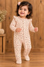 Cream Flowers RibLuxe Fabric Romper