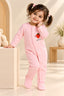 Pink Strawberry RibLuxe Fabric Romper
