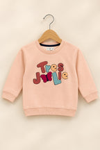 Pink Tres Cloud Weave Fabric Sweatshirt