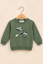 Green Jovful Terrenza Fabric Sweatshirt