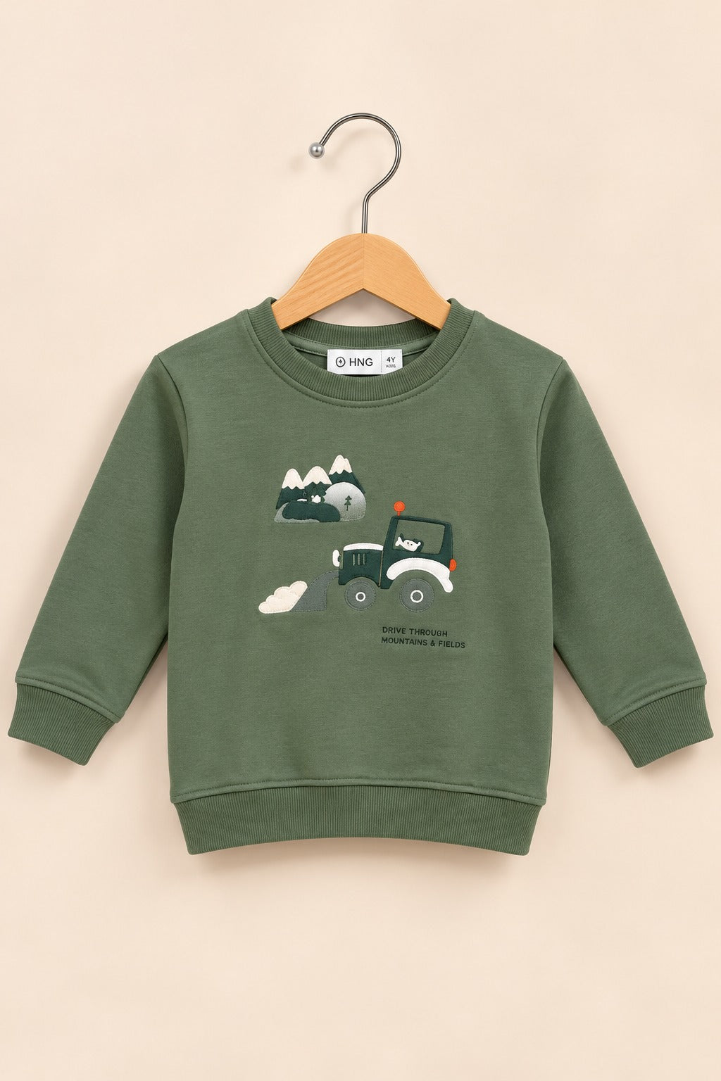 Green Jovful Terrenza Fabric Sweatshirt