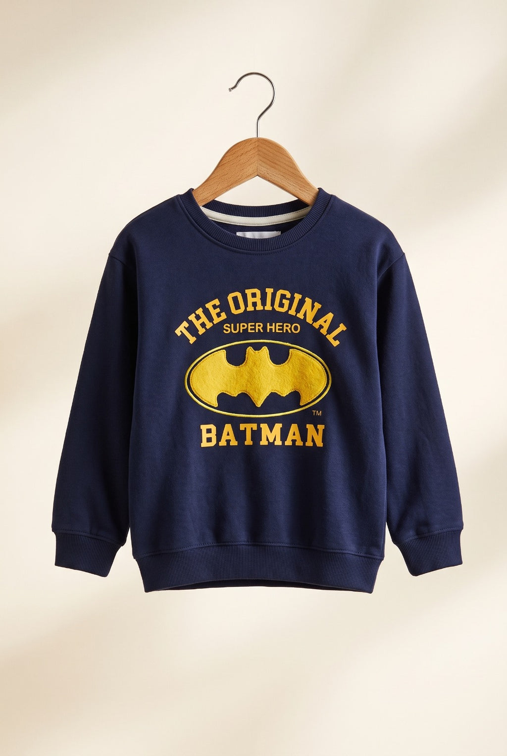 Navy Batman Cloud Weave Fabric Sweatshirt