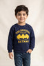 Navy Batman Cloud Weave Fabric Sweatshirt
