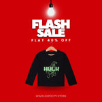 Load image into Gallery viewer, BLACK HULK PRINTED FULL SLEEVES T-SHIRT
