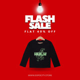 BLACK HULK PRINTED FULL SLEEVES T-SHIRT