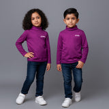 DARK PURPLE PANDA PRINT HIGH NECK FULL SLEEVES FOR WINTERS
