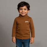 BROWN PANDA PRINT HIGH NECK FULL SLEEVES FOR WINTERS