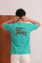 Purple RGR Wear Your Pasion Print Polo For Mens