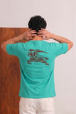 Purple RGR Wear Your Pasion Print Polo For Mens