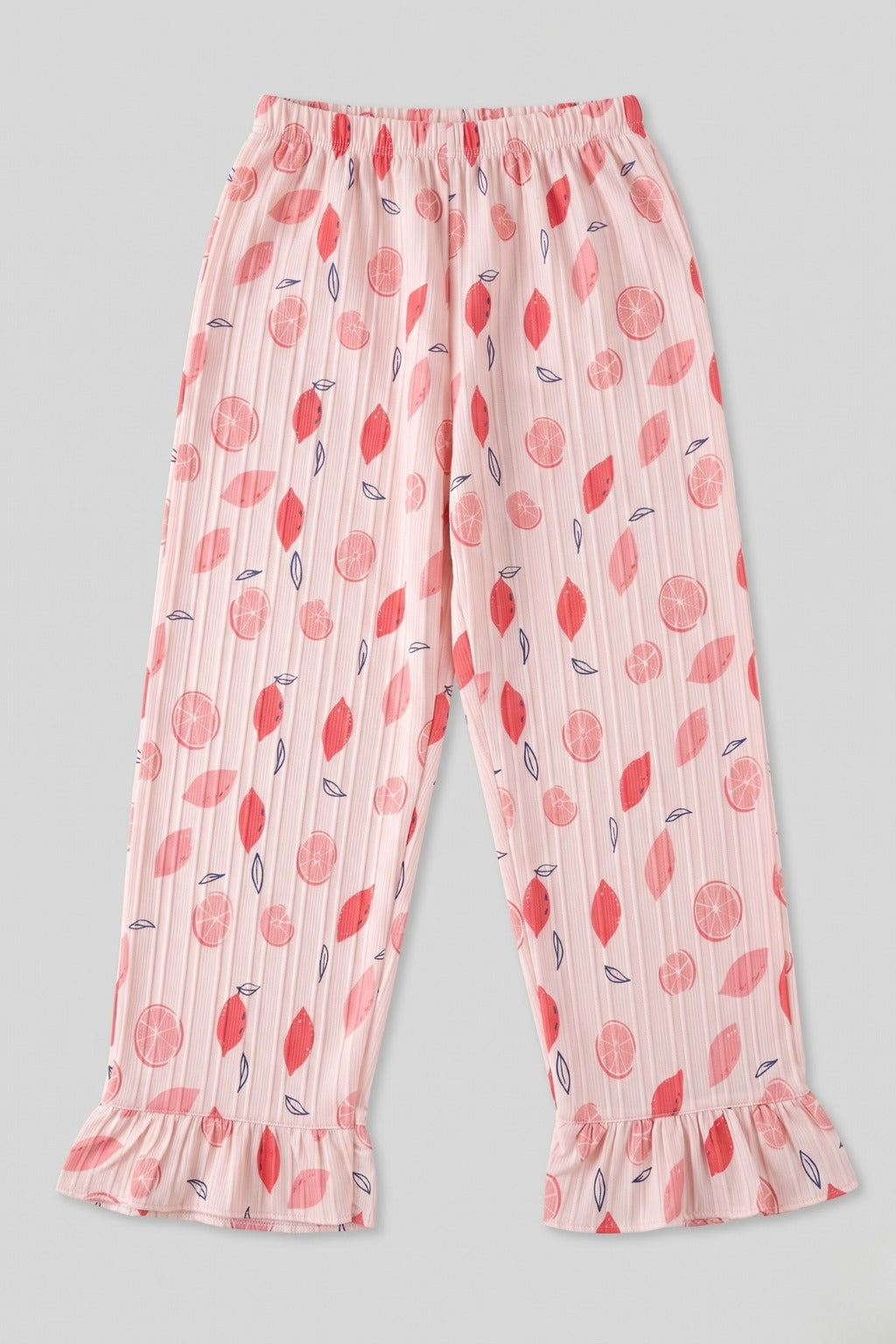 Pink Lemon Print Flapper For Girls Main image
