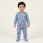 DULL BLUE PLANETS & ROBOTS PRINT FULL BODY FULL SLEEVES ROMPERS