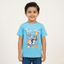 BLUE TIME SQUAD PRINTED HALF SLEEVES T-SHIRT