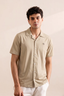 Brown Dri-Fit Half Sleeves Casual Shirt For Men