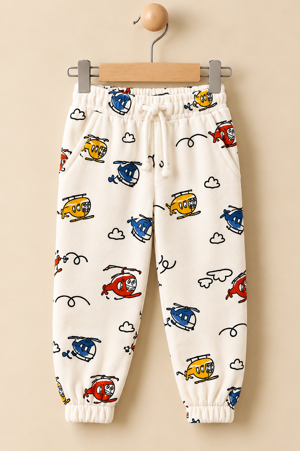 White Helicopter Cozy Luxe Pajama Secondary image