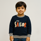 Blue Sailor Fleece Fabric Sweatshirt