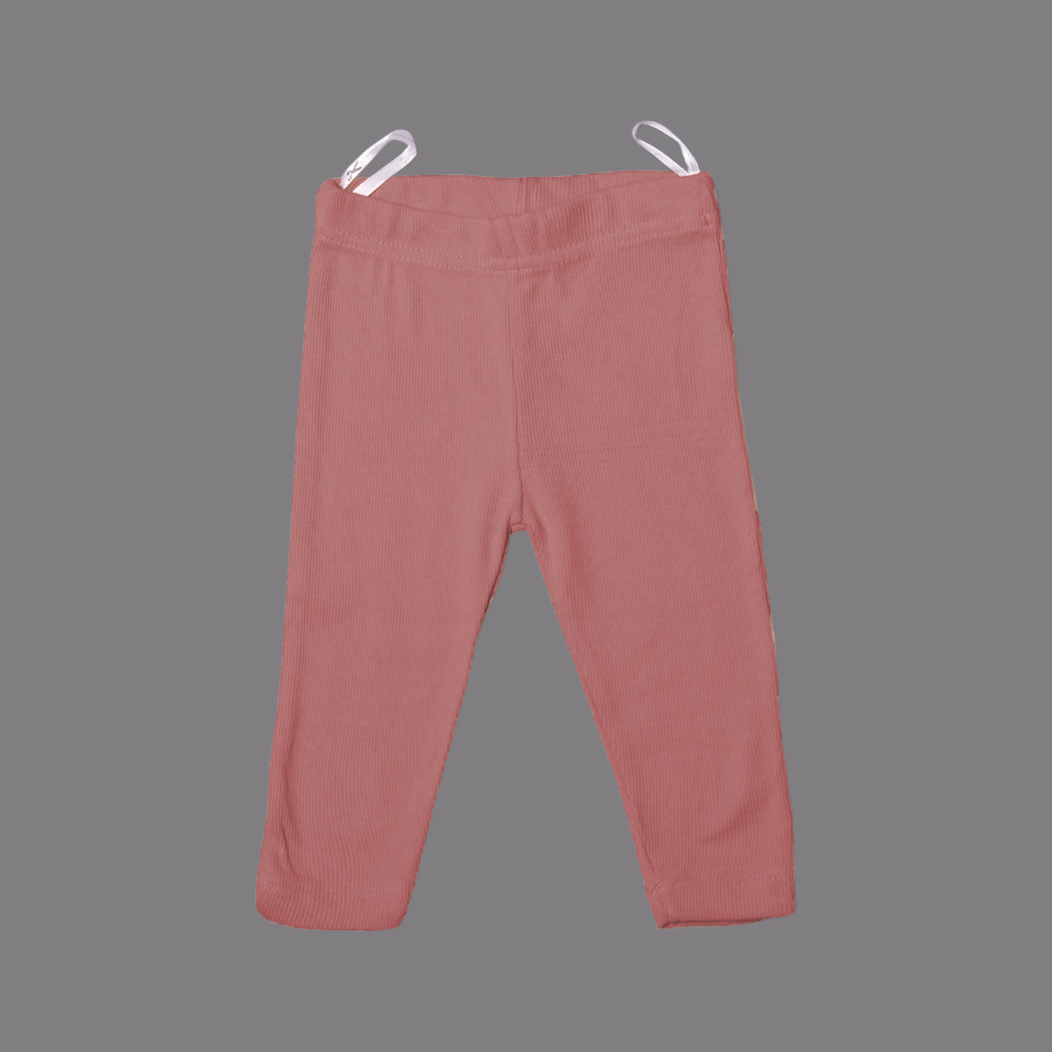 BROWN PLAIN RIBBED PAJAMA FOR BOYS Main image