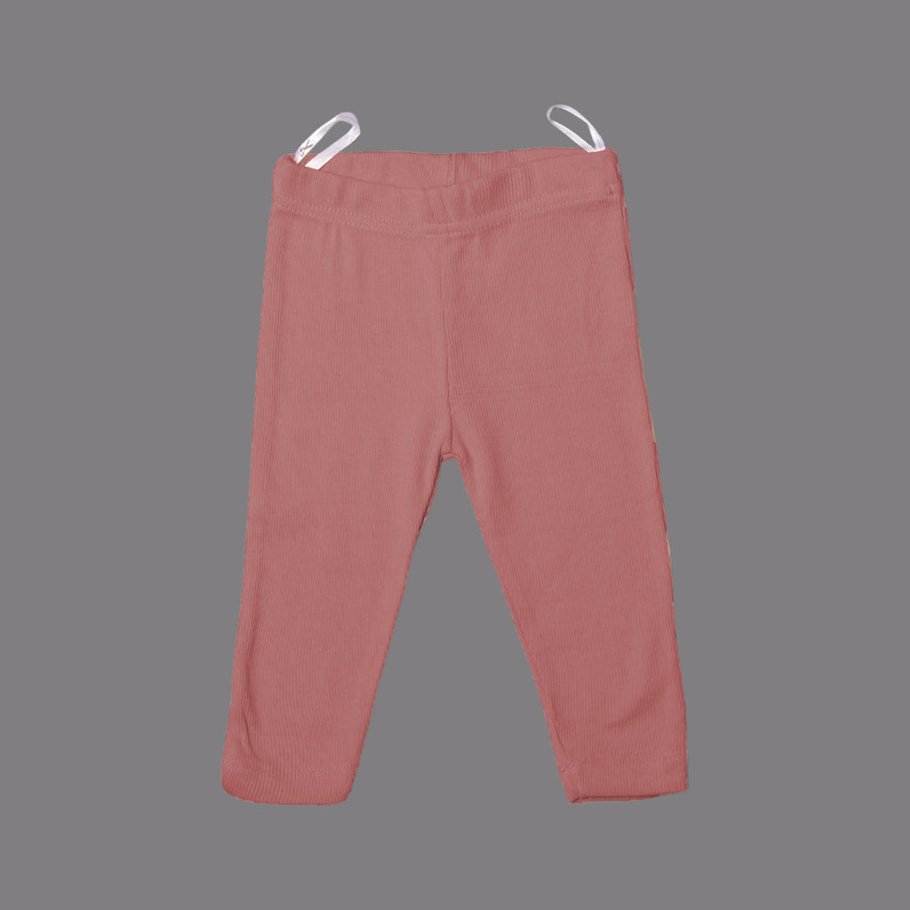 BROWN PLAIN RIBBED PAJAMA FOR BOYS