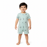 BLUE STARS PRINTED ROMPER FOR BOYS