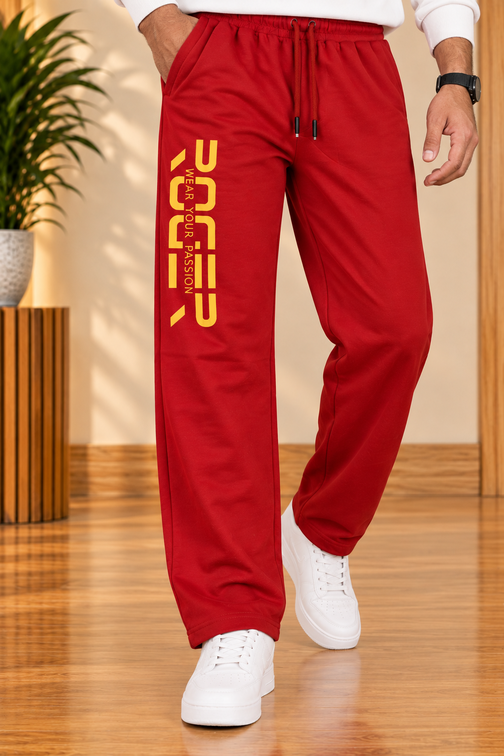 Red Roger Jersiva Fabric Trouser