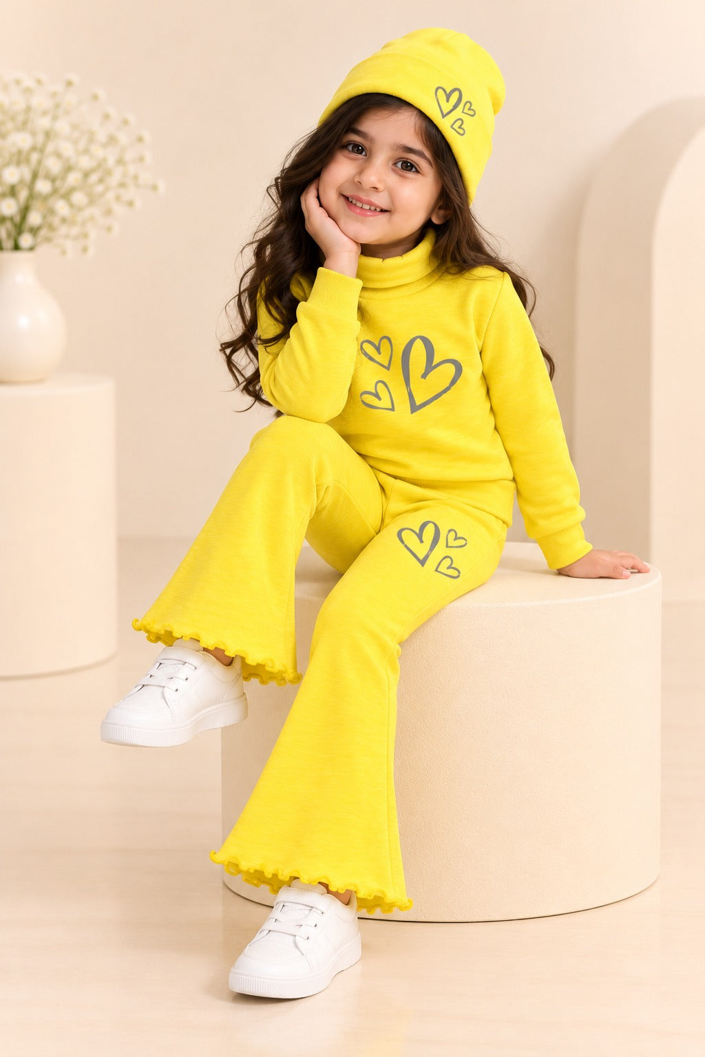 Yellow Hearts Velora Rib Fabric Suit Secondary image