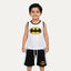 White Bat-Man Sando Suit For Boys