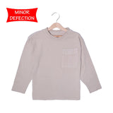 MINOR DEFECTION DARK CREAM WITH FRONT POCKET FULL SLEEVES T-SHIRT